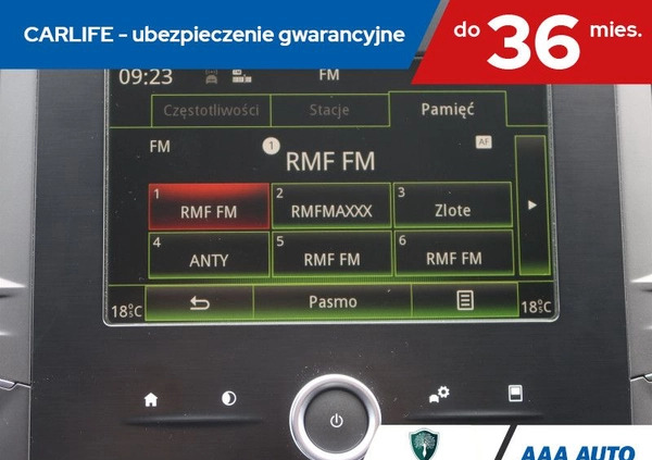 Renault Megane cena 52000 przebieg: 128451, rok produkcji 2017 z Barwice małe 254